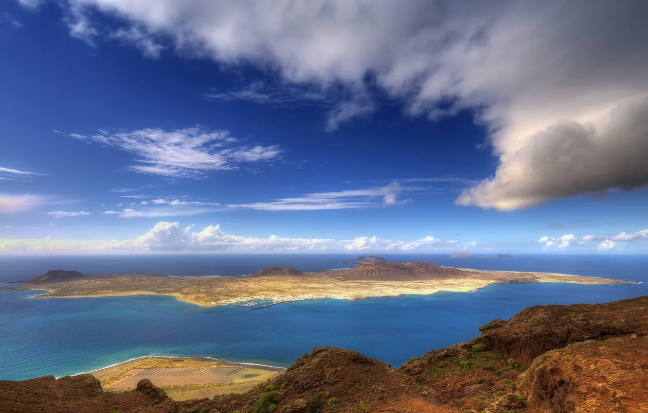 Photo wallpaper sea, shore, island, Spain