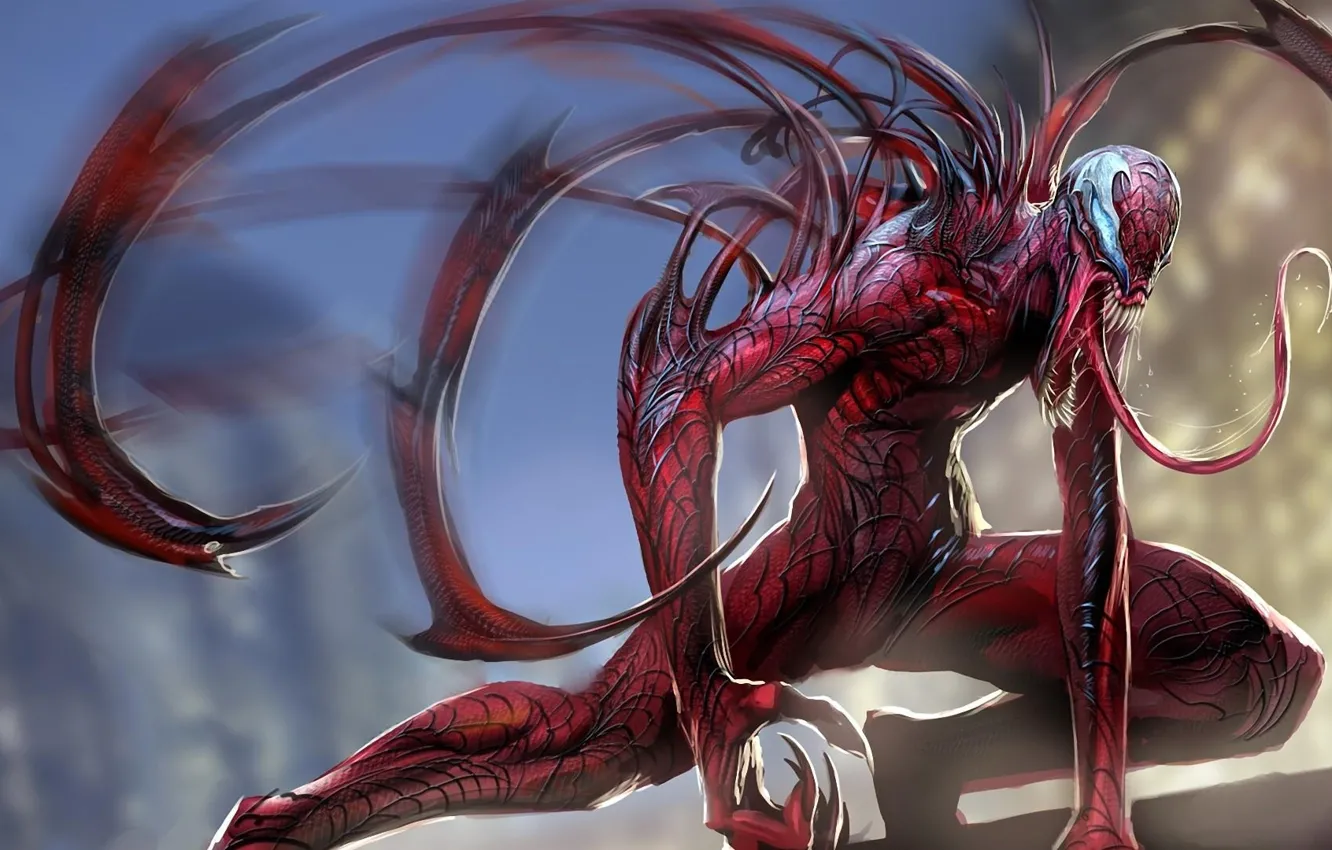 Photo wallpaper monster, mouth, fangs, Ryan Reynolds, mutant, Deadpool, comic, mucus