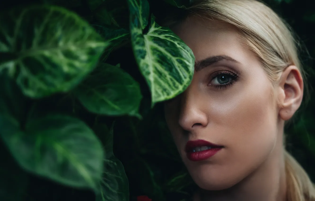 Photo wallpaper portrait, makeup, sponge, retouching, Dunja Clear