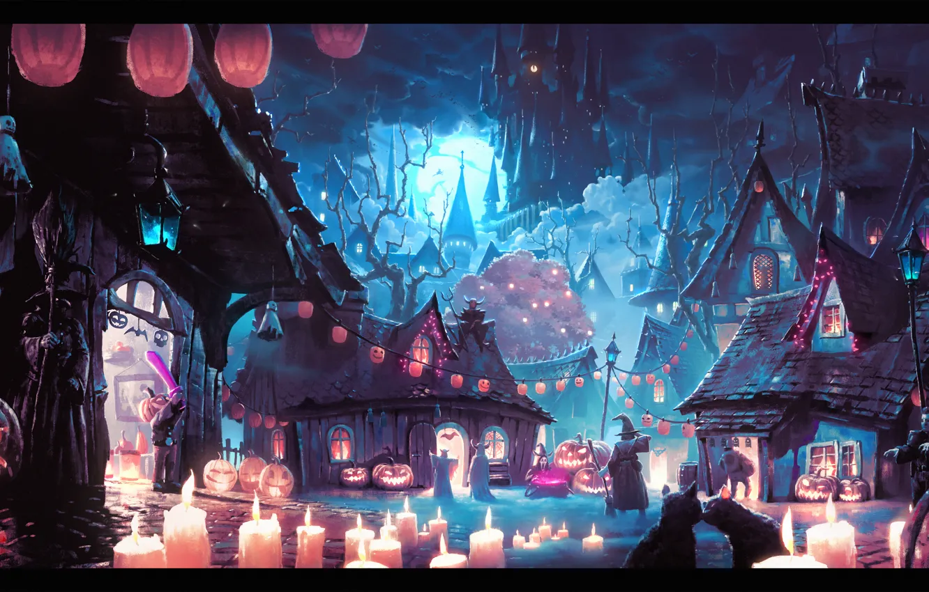 Photo wallpaper figure, Halloween, deviantart, unidcolor, Halloween 2015