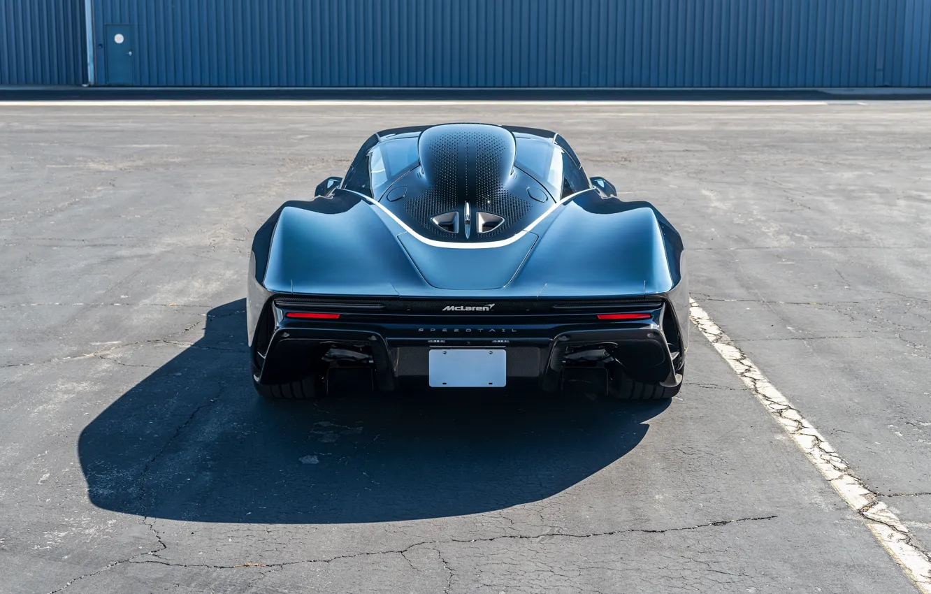 Photo wallpaper McLaren, rear view, Speedtail, McLaren Speedtail