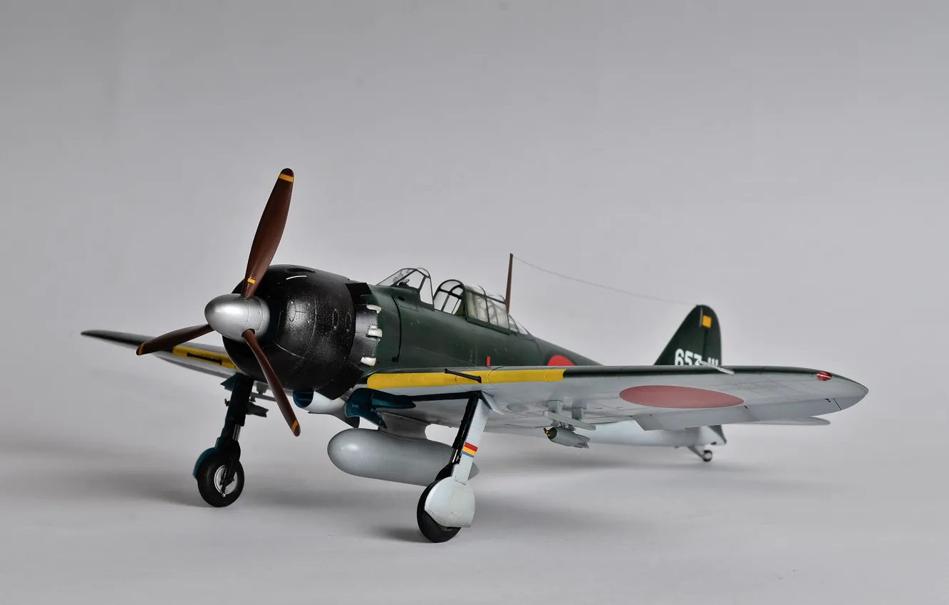 Photo wallpaper toy, Mitsubishi, carrier-based fighter, model, A6M Zero