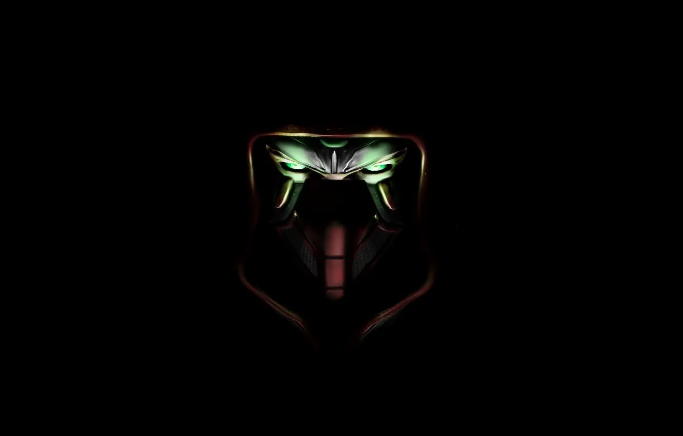 Photo wallpaper red, fighter, ninja, Mortal Kombat, Ermak, in the darkness