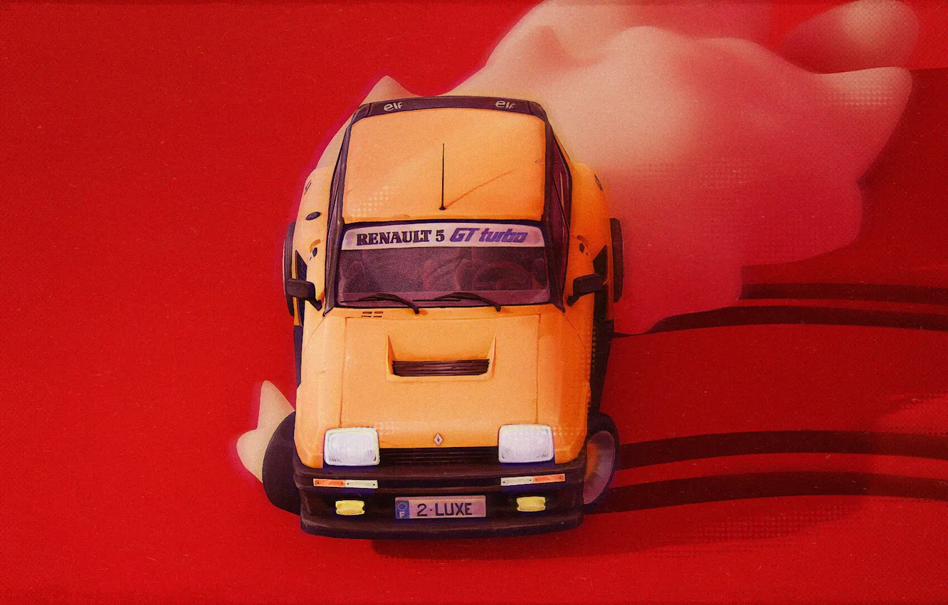 Photo wallpaper drift, Rally, fanart, Renault 5 Gt Turbo