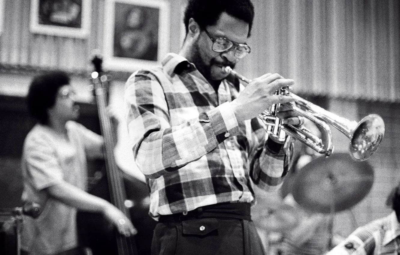 Photo wallpaper music, jazz, pipe, musician, bass, jazz musicians, Woody Shaw, Rufus Reid