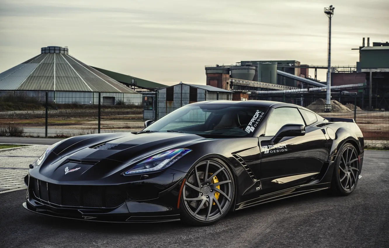 Photo wallpaper Corvette, Chevrolet, Chevrolet, Coupe, Corvette, Stingray, Prior-Design, 2015