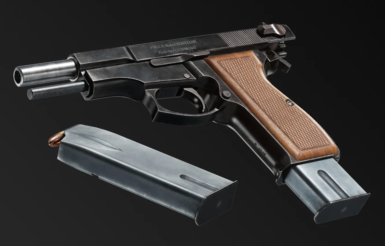 Photo wallpaper Hungary, self-loading pistol, FEG P9RC