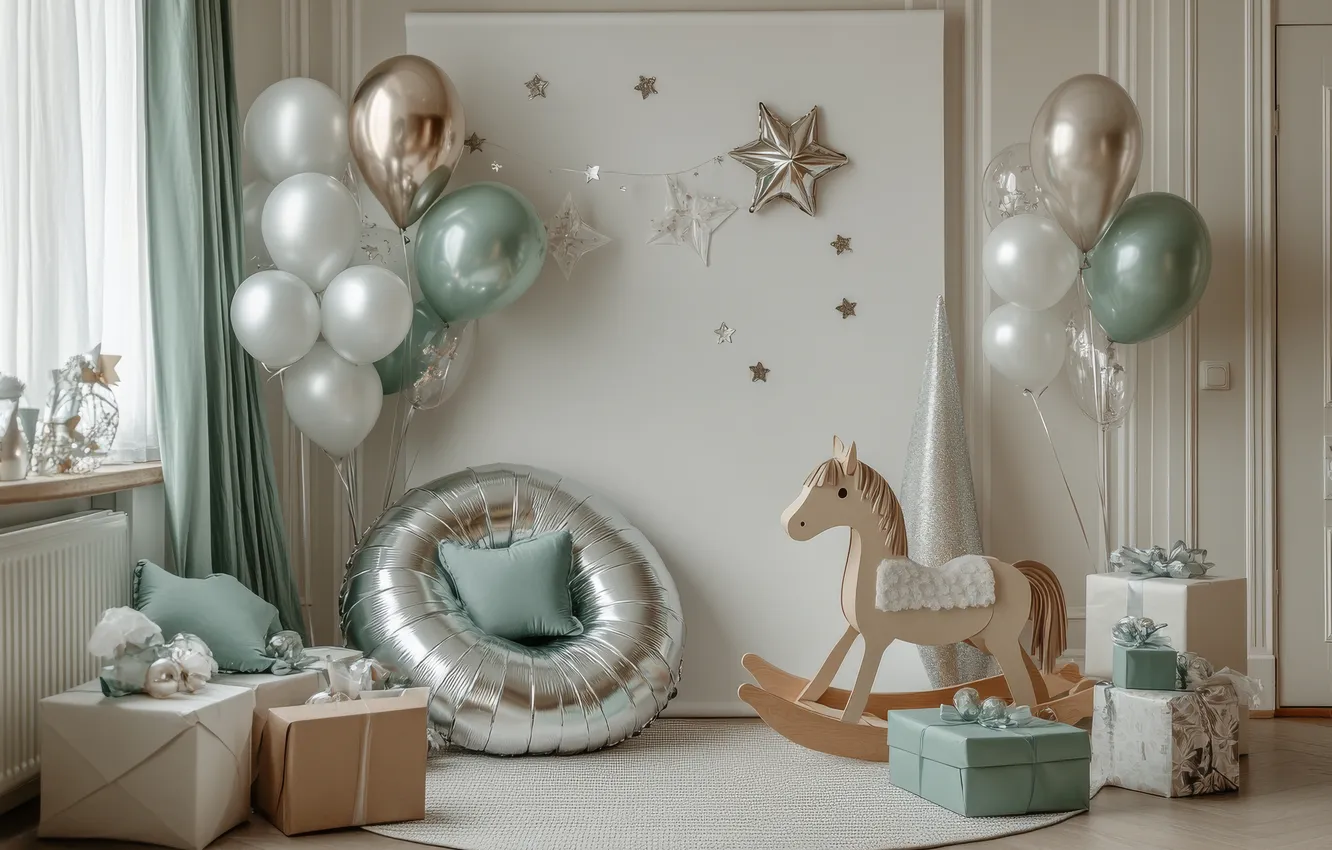 Photo wallpaper design, style, room, furniture, home, interior, children's, children's room