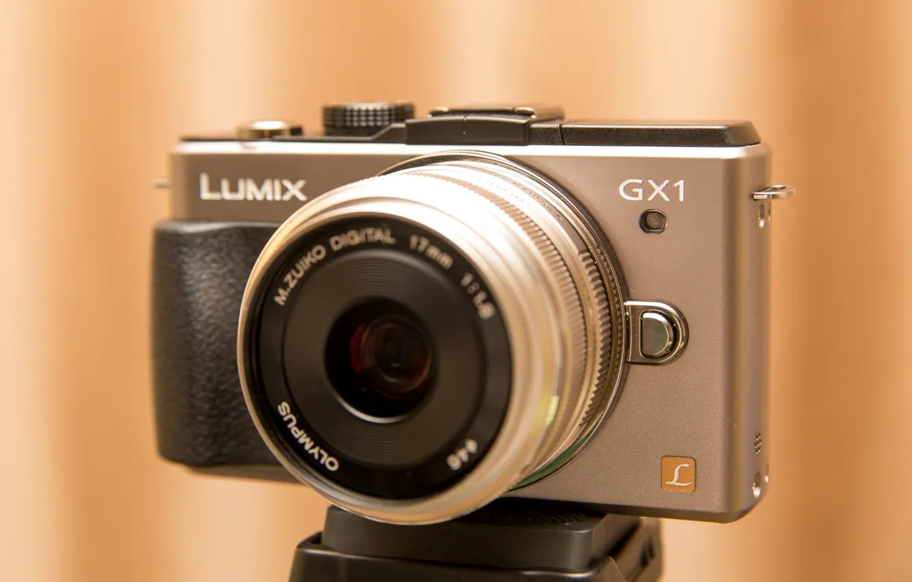 Photo wallpaper macro, background, camera, Lumiх