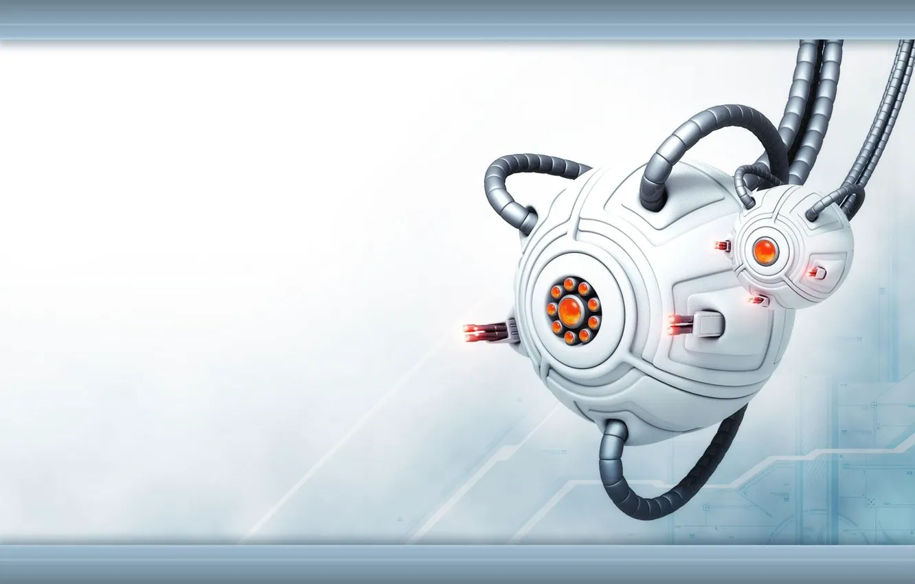 Photo wallpaper balls, satellite, optics, gun