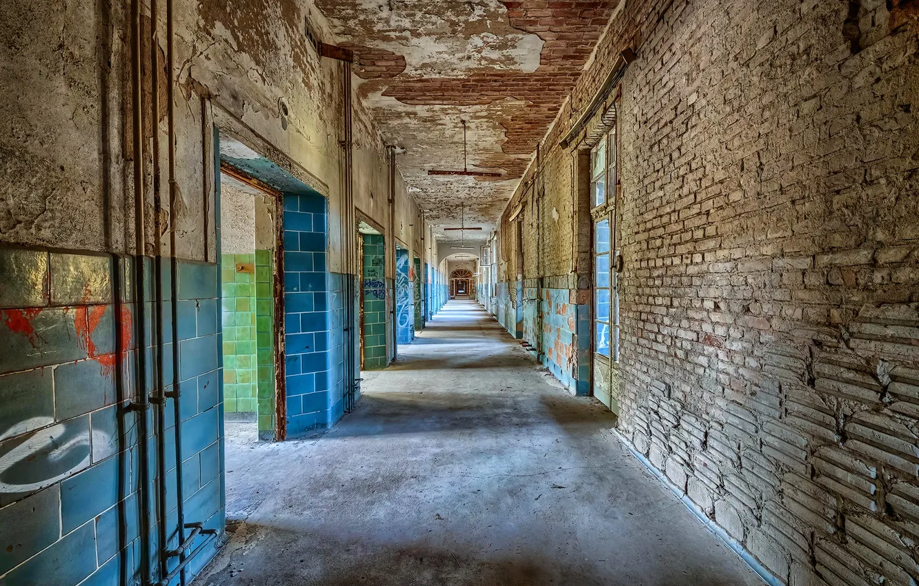 Photo wallpaper the way, corridor, the tunnel