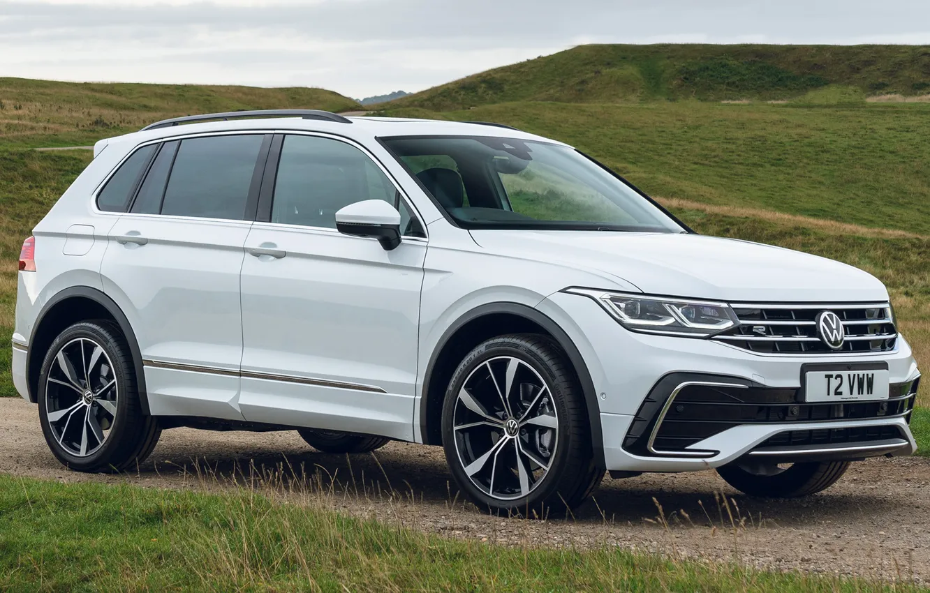 Wallpaper R-Line, 2021, Volkswagen Tiguan, eHybrid, Volkswagen Tiguan ...