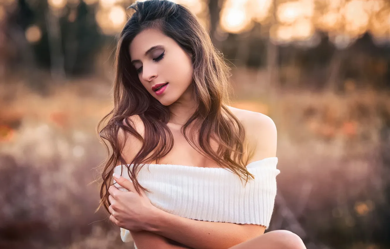 Photo wallpaper autumn, makeup, sponge, bokeh