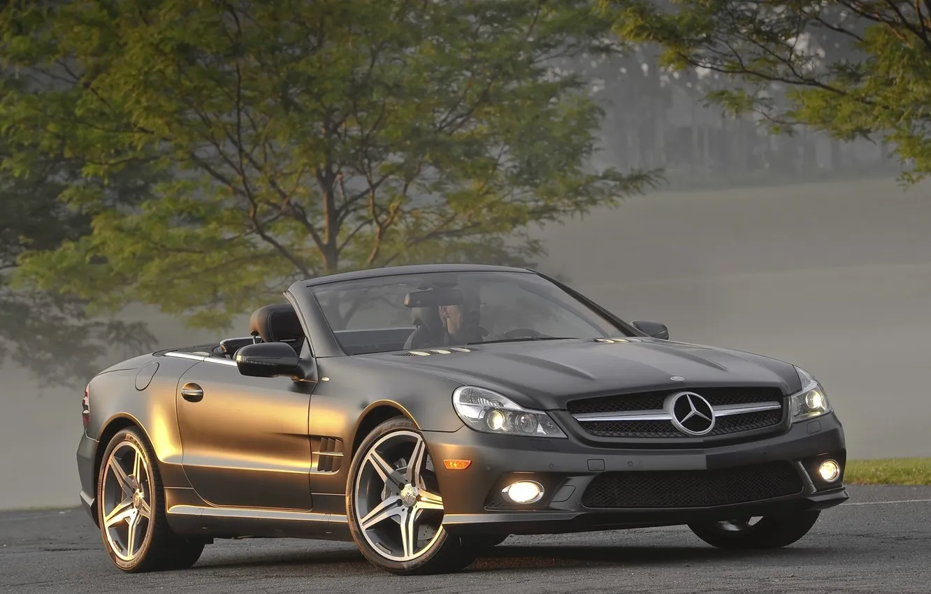Photo wallpaper auto, photo, cars, Mercedes, Mercedes, Benz SL550 Night Edition