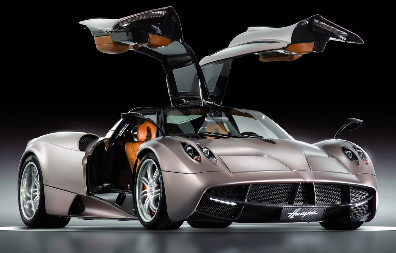 Photo wallpaper the door, Pagani, gull-wing, hypercar, To huayr