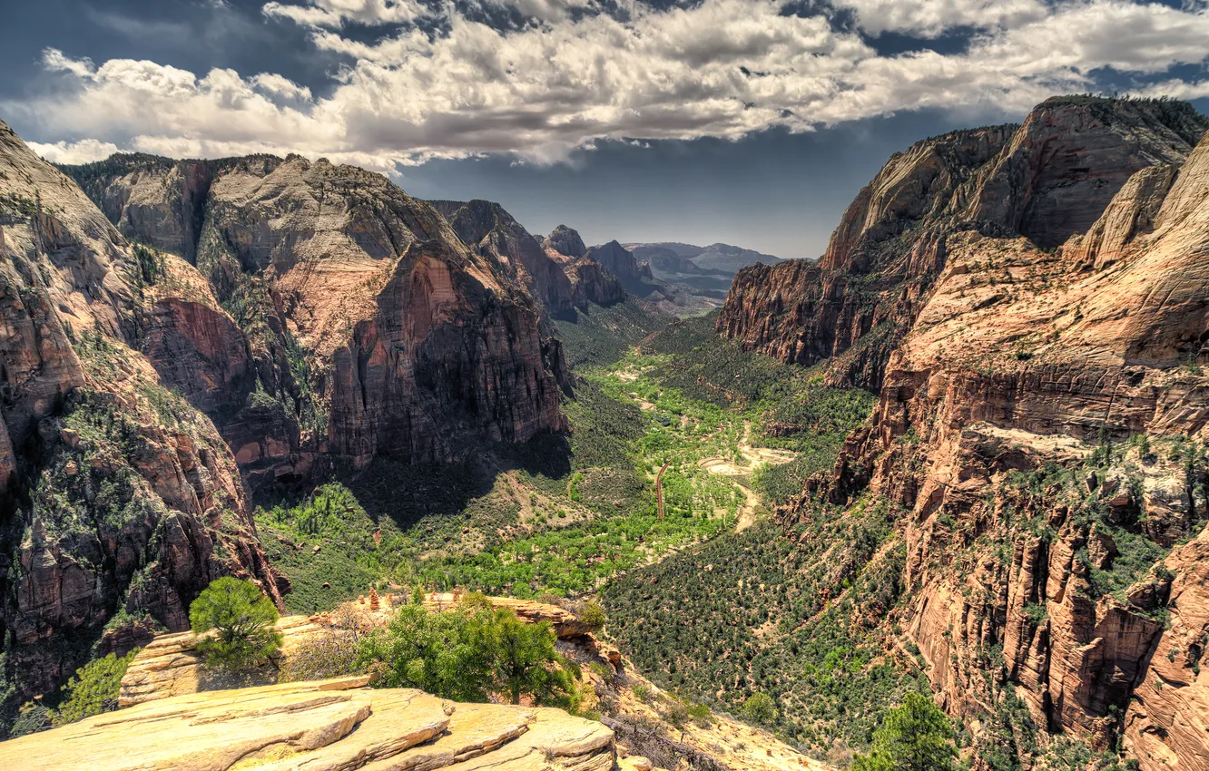 Photo wallpaper nature, canyon, gorge, Zion National Park