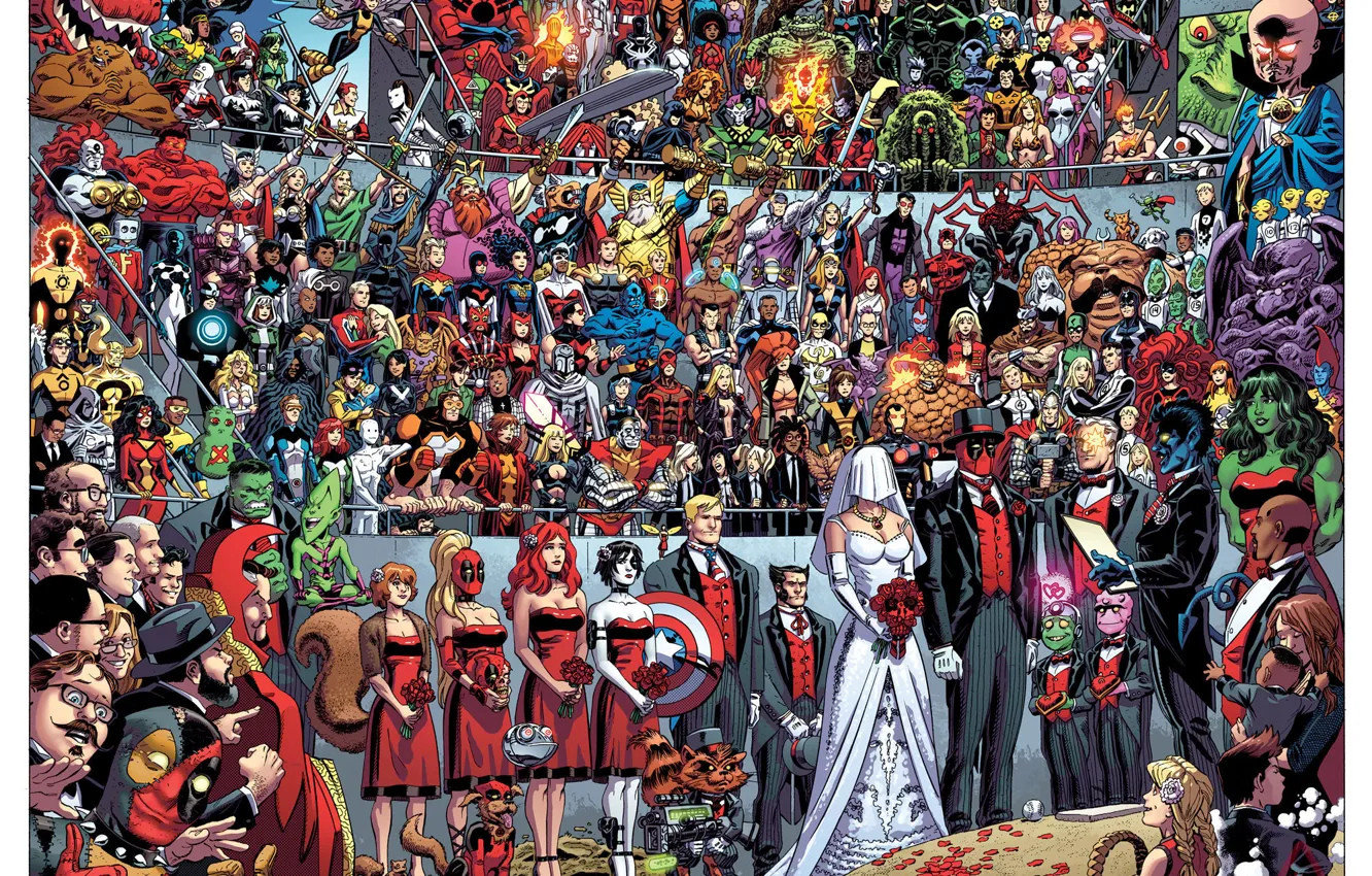 Photo wallpaper Deadpool, Marvel, Deadpool