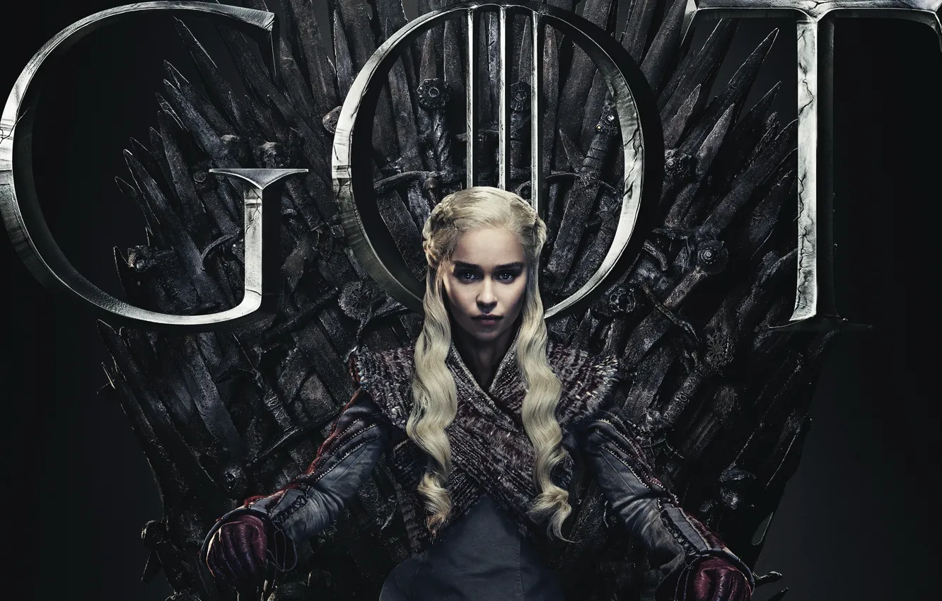 Photo wallpaper Game of Thrones, Game of thrones, Daenerys Targaryen, Season 8, Season 8