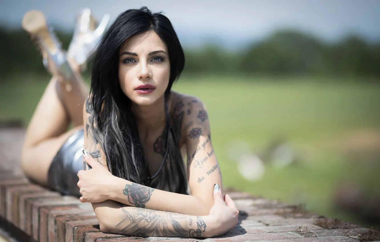 Photo wallpaper look, beauty, Marina