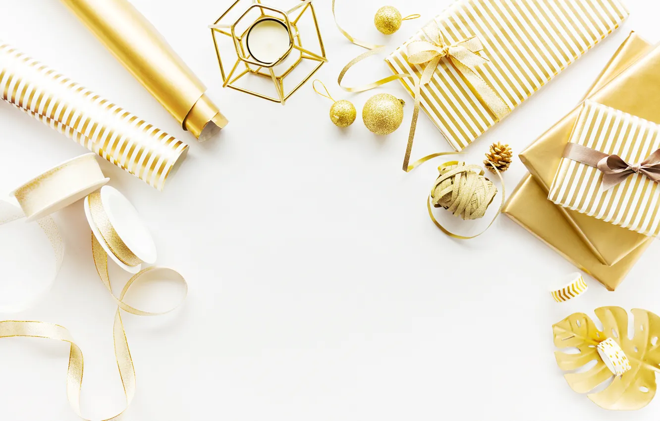 Photo wallpaper holiday, gift, new year, decor, Valeria Maksakova