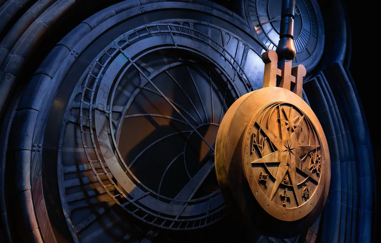 Photo wallpaper England, Watford, Astrological Clock, Leavesden Green