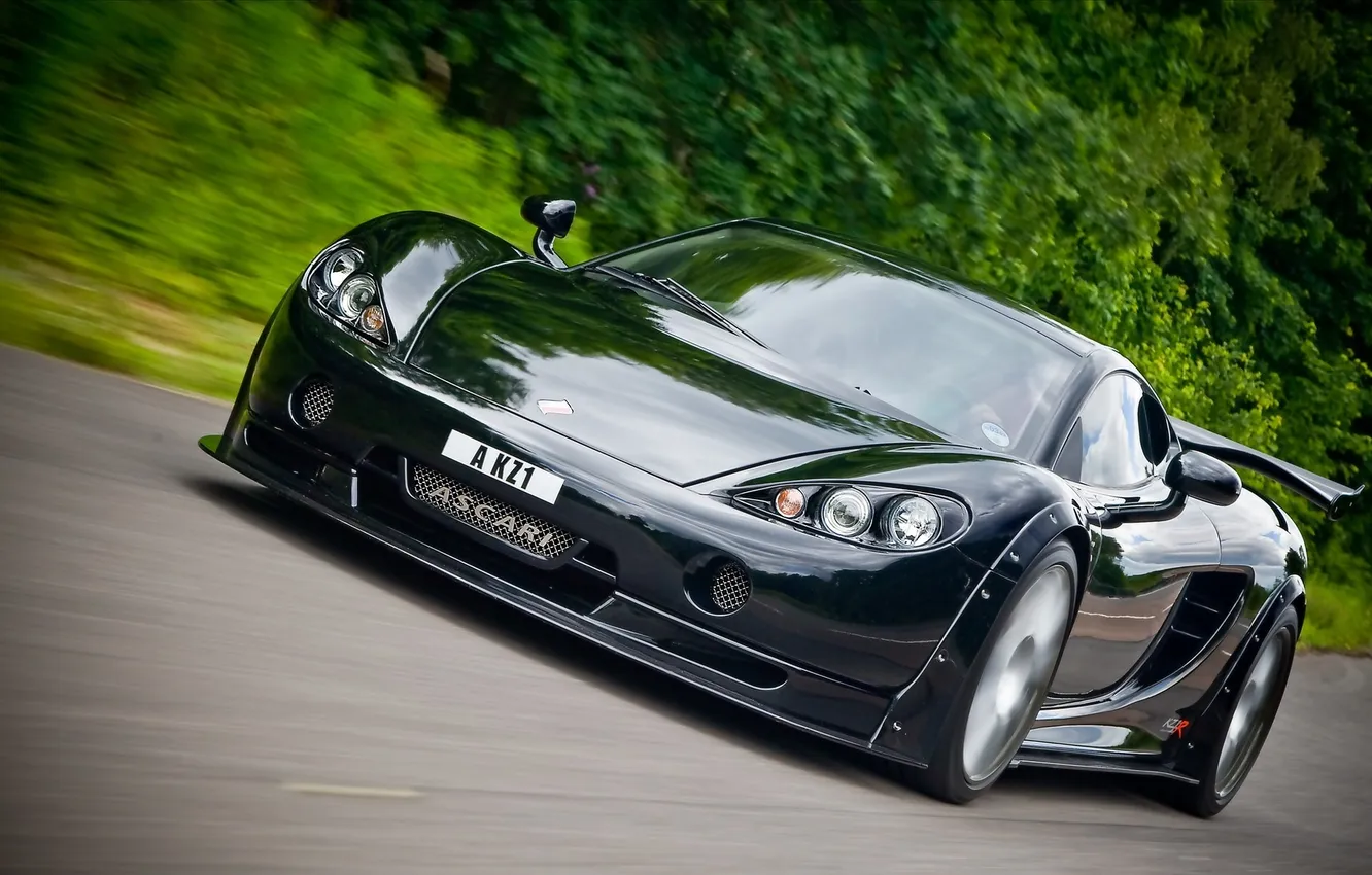 Photo wallpaper road, forest, Ascari, KZ1