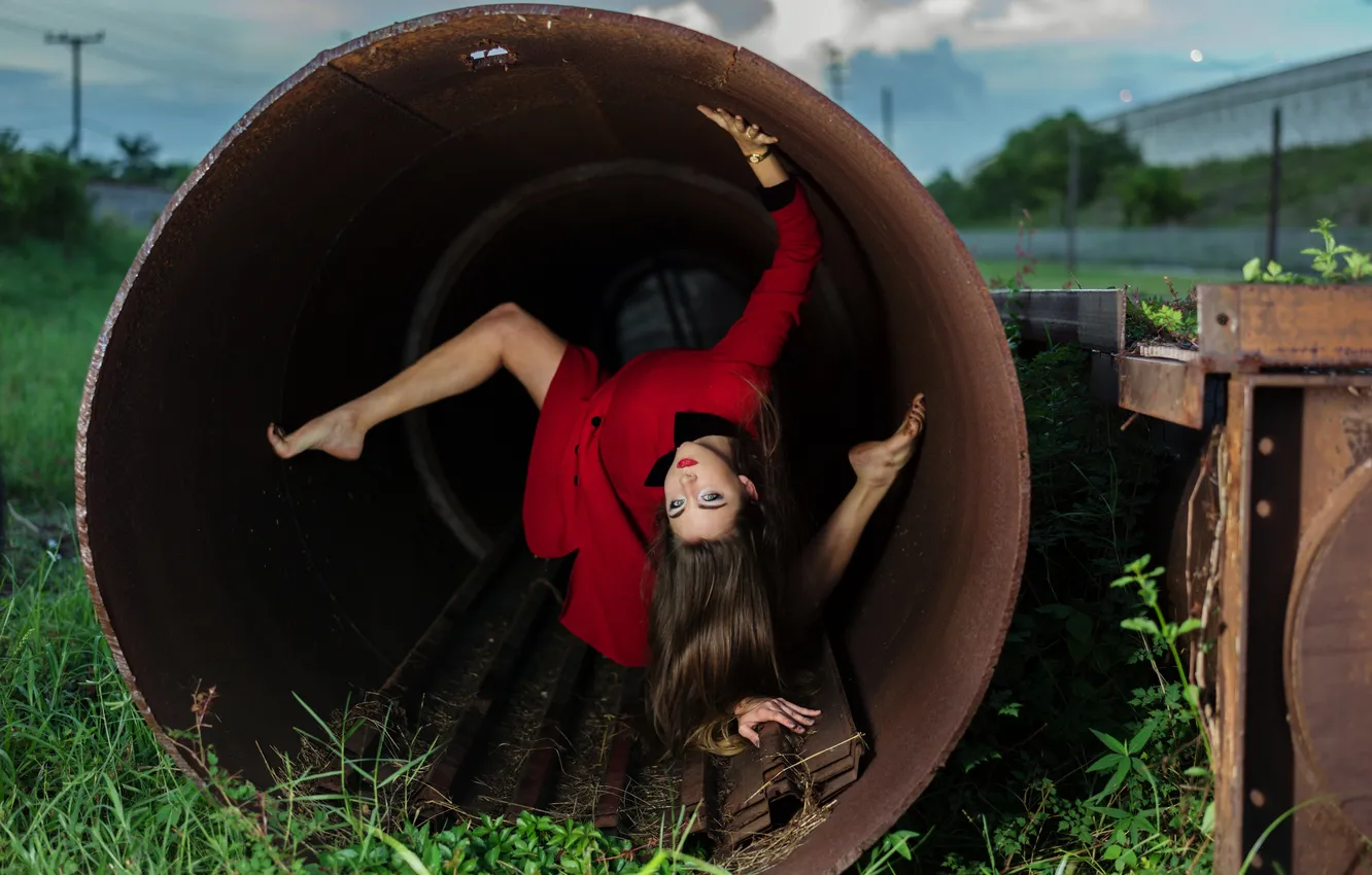 Photo wallpaper girl, pose, Nicole Winter