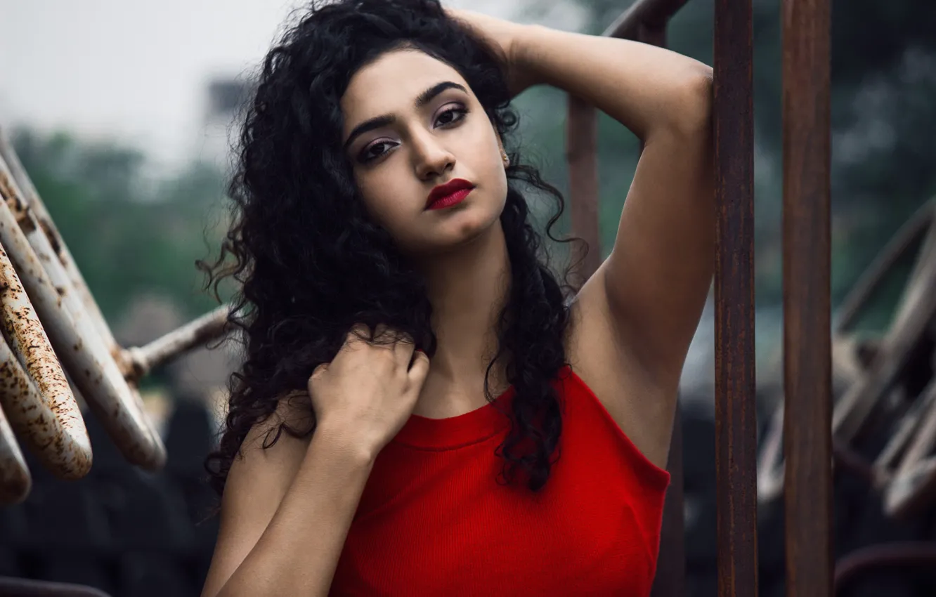 Photo wallpaper girl, hot, sexy, eyes, smile, beautiful, figure, model