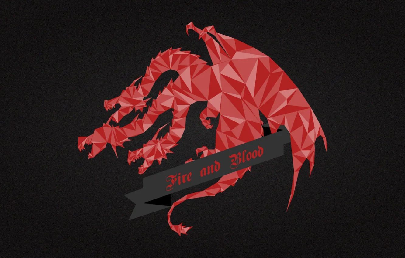 Photo wallpaper red, dragon, A Song of Ice and Fire, Game of Thrones, fire and blood, House …