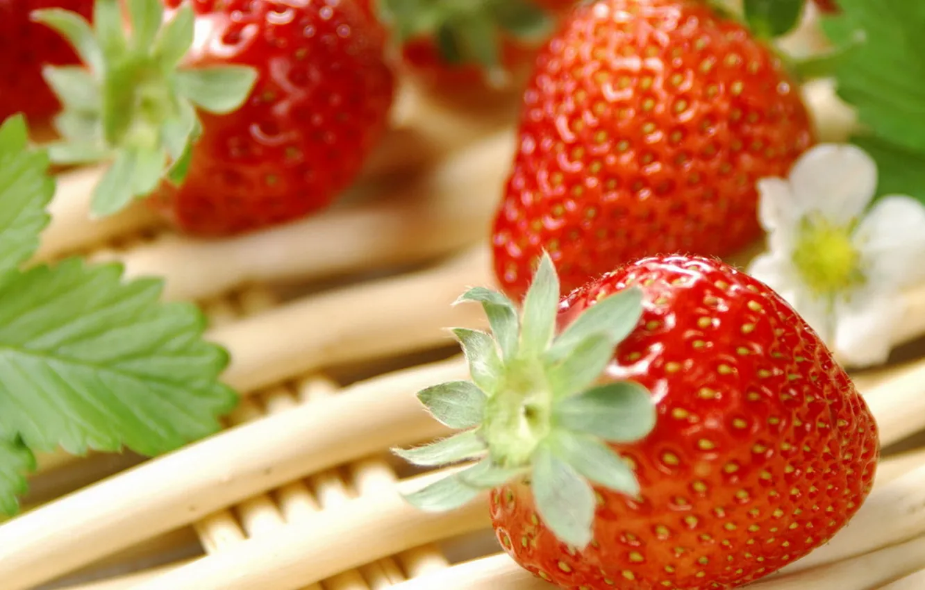 Photo wallpaper food, Strawberry, berry, vitamins