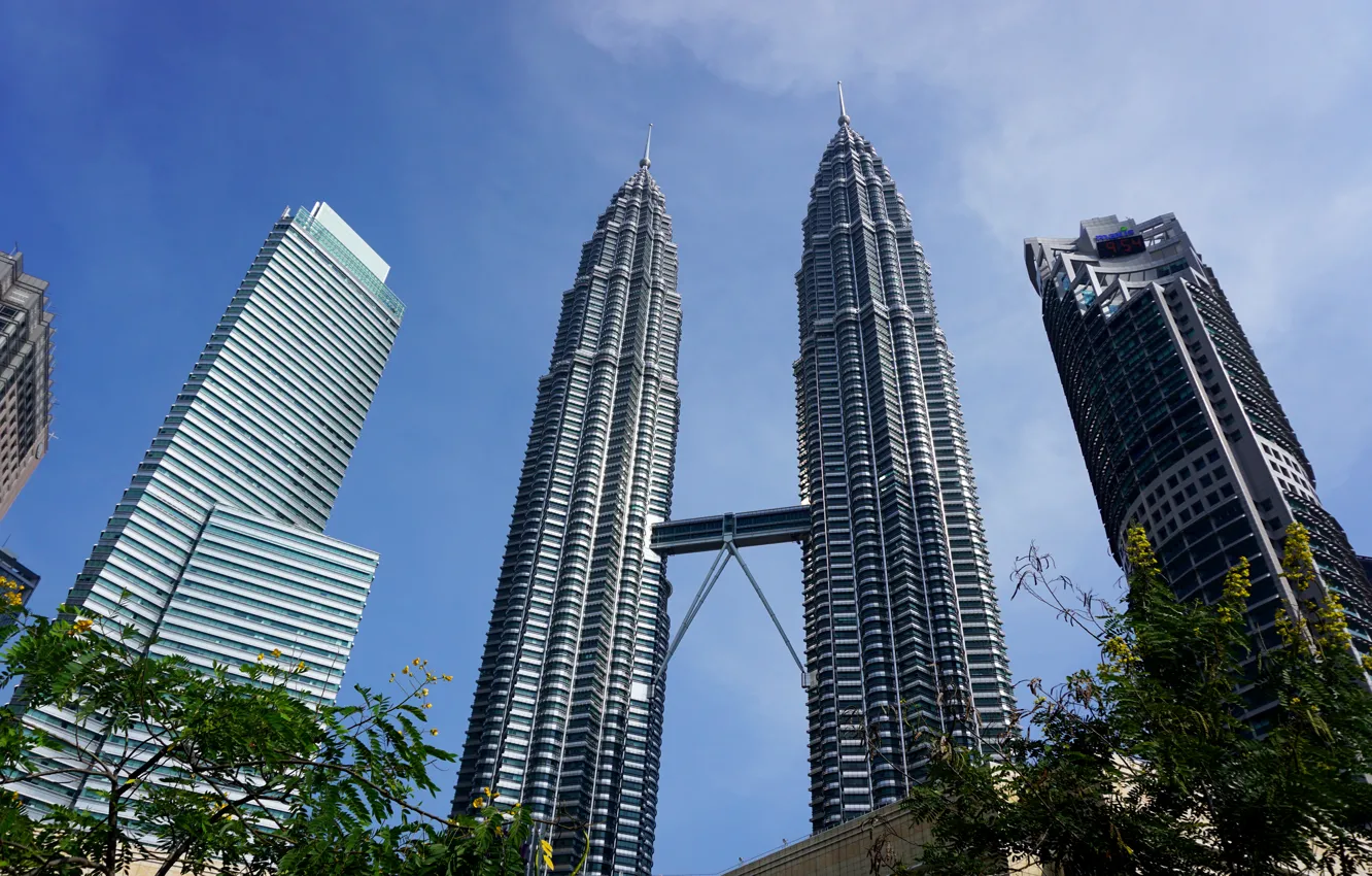 Photo wallpaper city, world, tower, one, best, building, malaysia, kuala