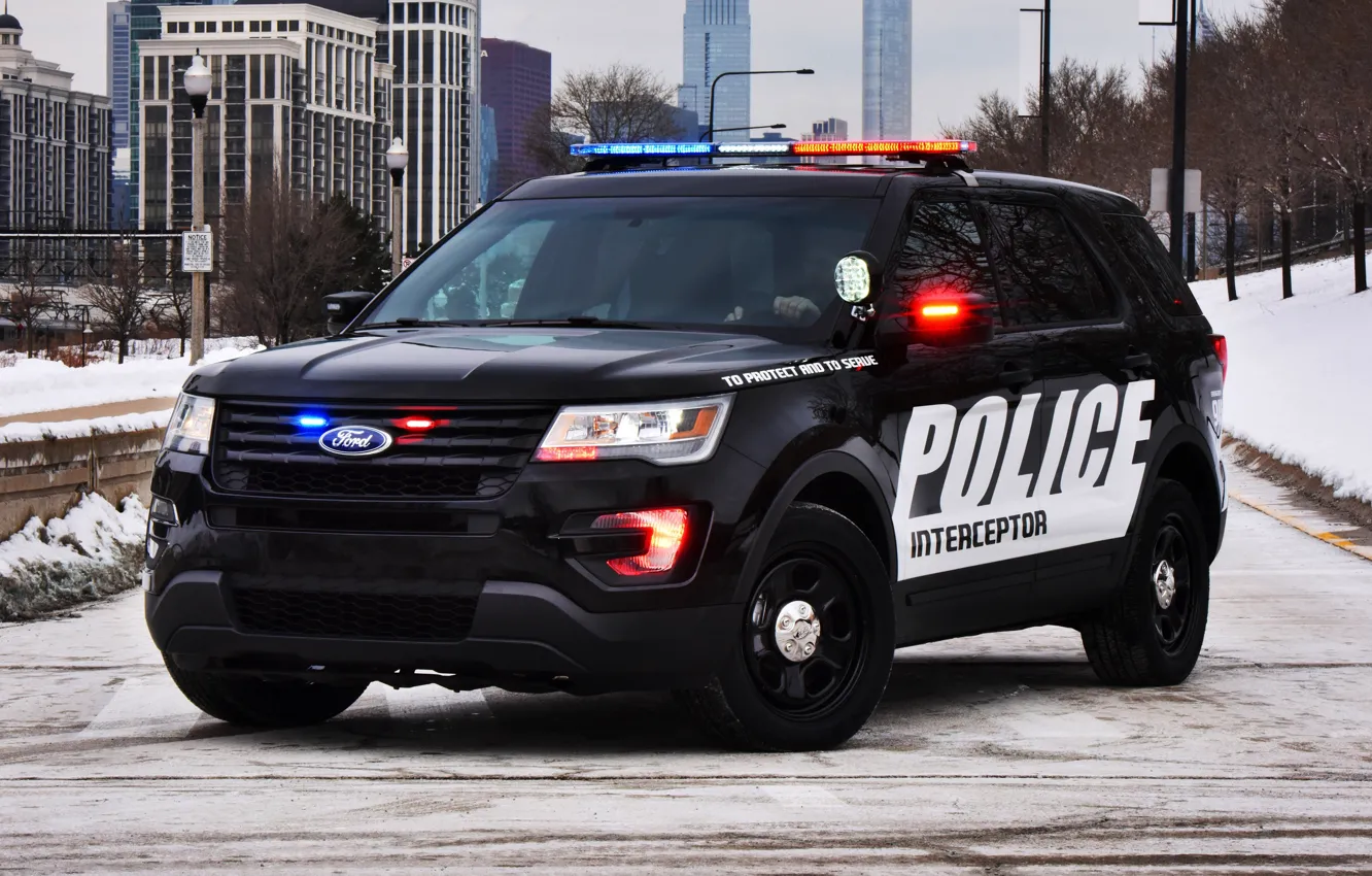 Photo wallpaper Ford, police, Ford, Police, Interceptor, 2015, U502