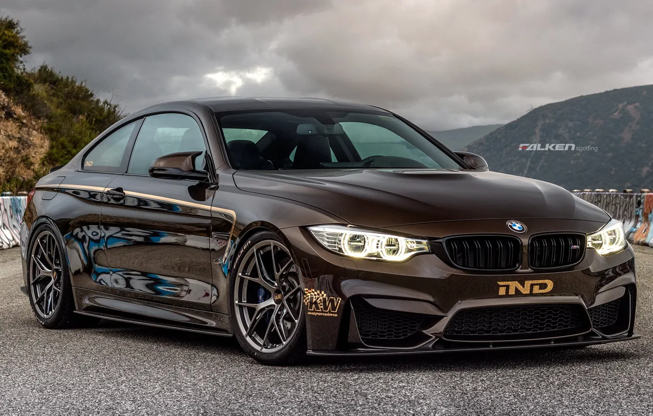 Photo wallpaper tuning, coupe, IND, BMW M4, Pyrite Brown, BMW M4