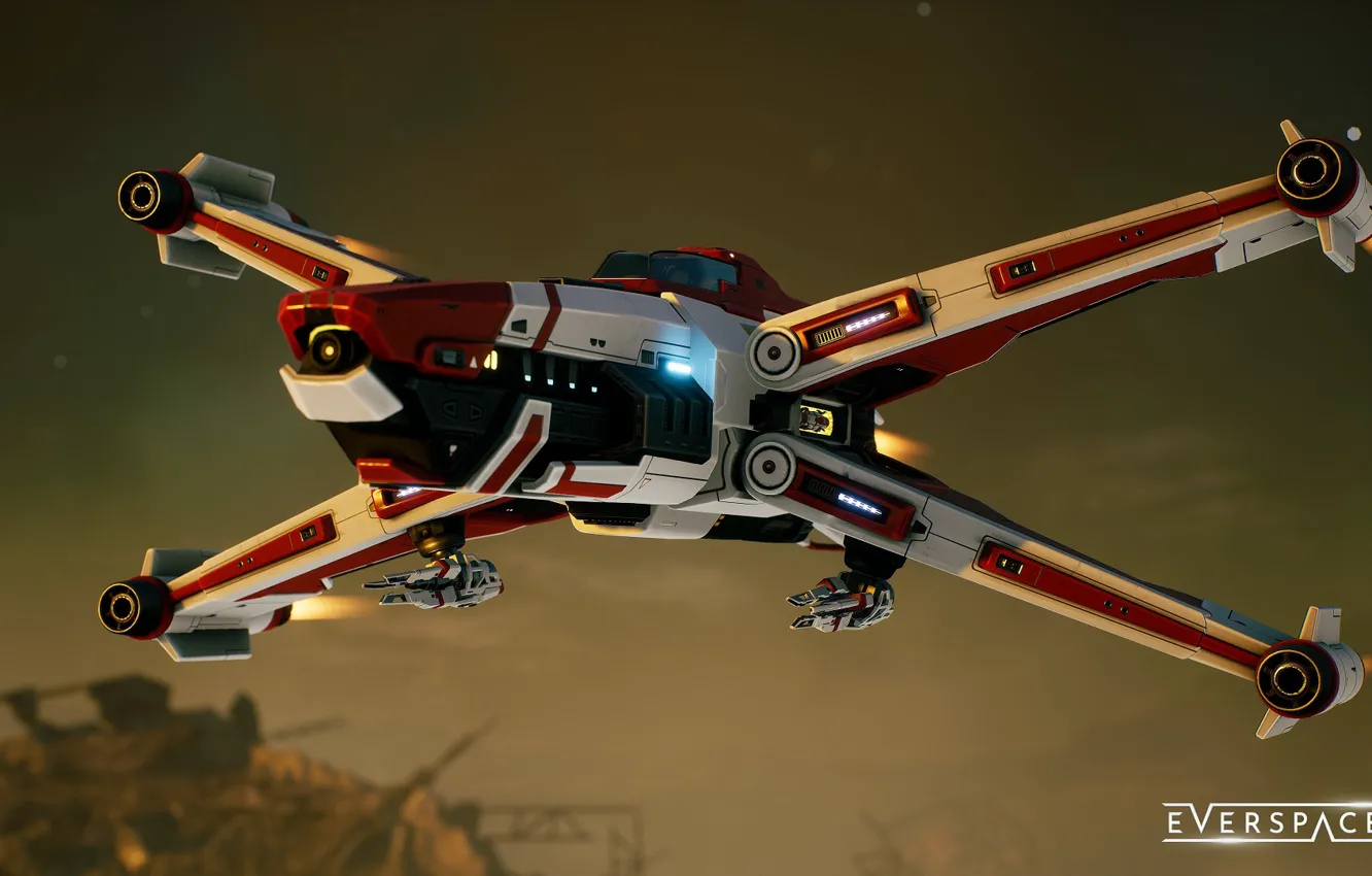 Photo wallpaper spaceship, starship, spaceship, Everspace 2