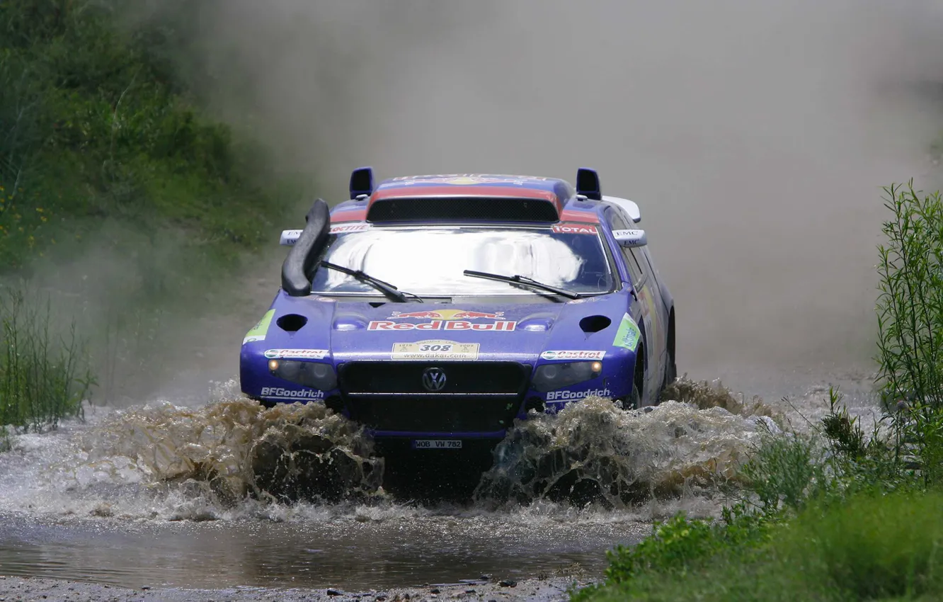 Photo wallpaper Volkswagen, The roads, Touareg Race