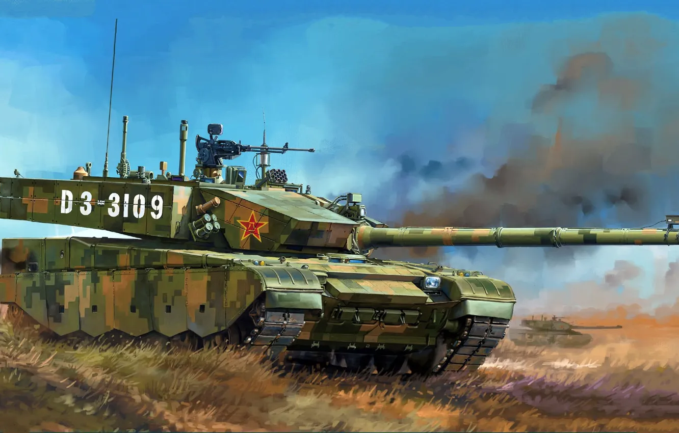 Photo wallpaper ZTZ-99A, the production version, 3 generations, modern Chinese main battle tank, Type 99A