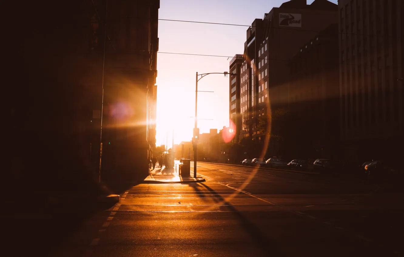 Photo wallpaper light, street, traffic light, Jay Wennington