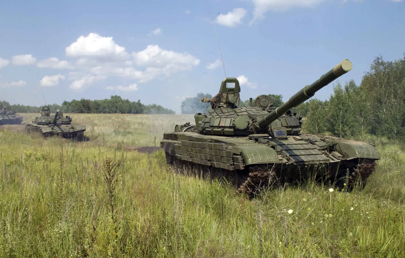 Photo wallpaper tank, Russia, military equipment, MBT, T-72 B