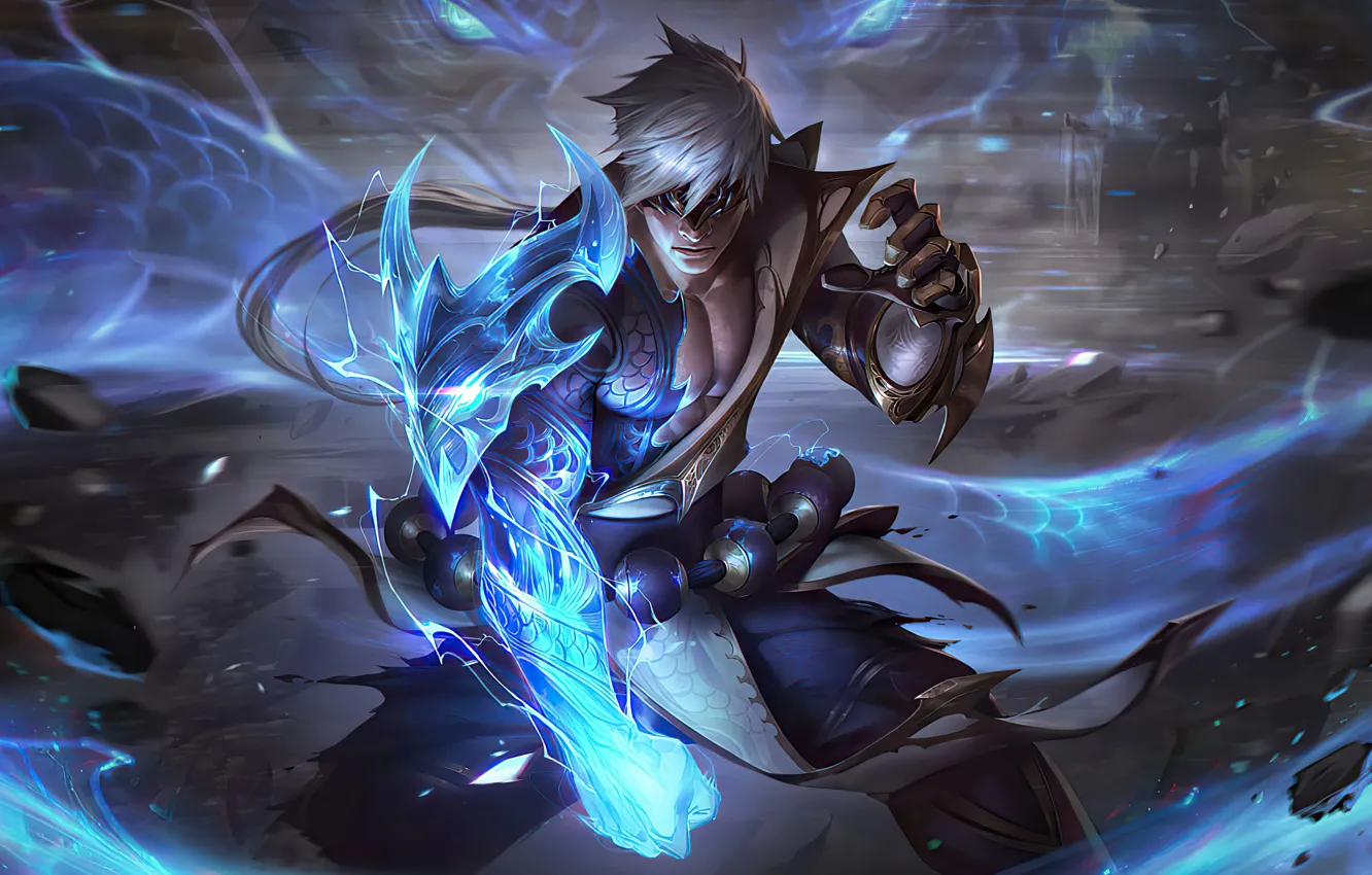 Photo wallpaper magic, the game, game, magic, the magical world, League of Legends, martial artist, lol