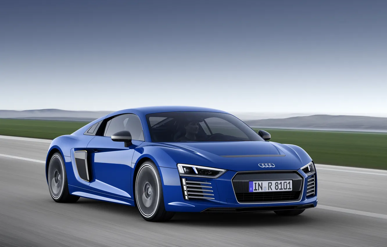 Photo wallpaper blue, Audi, Audi, e-tron, 2015