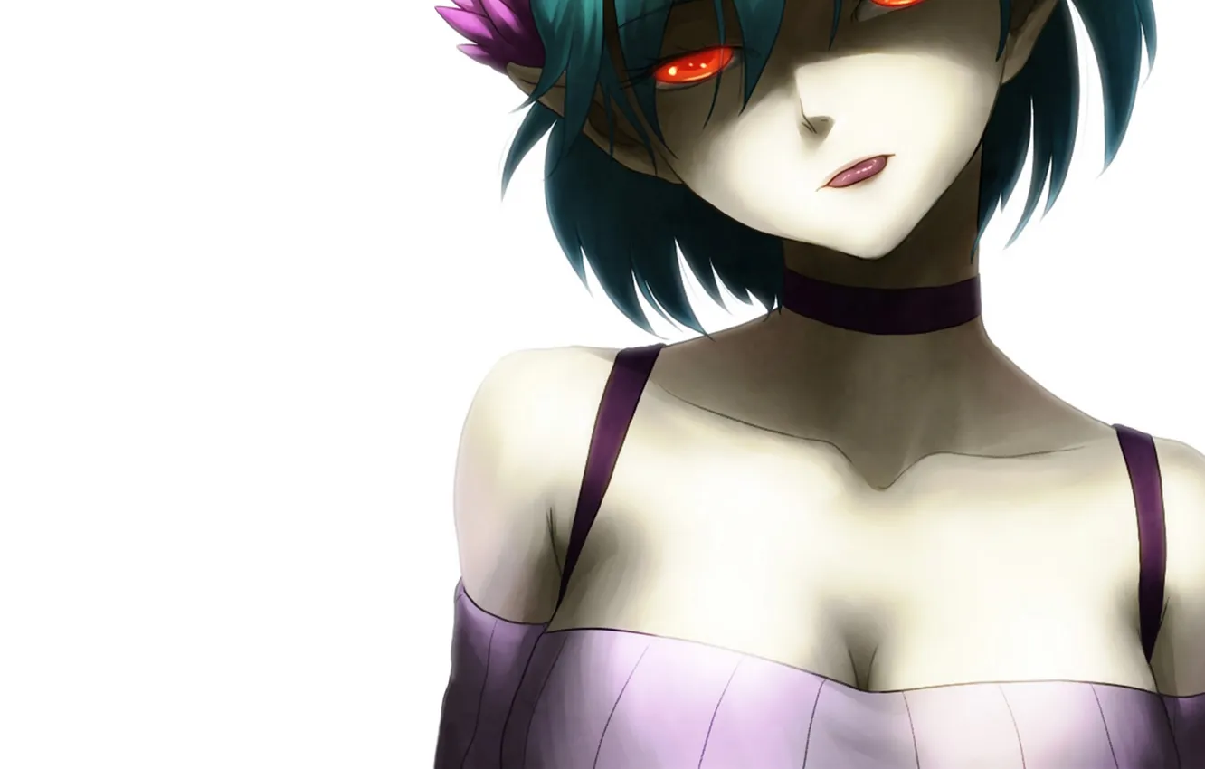 Photo wallpaper language, eyes, girl, flowers, anime, art, C: The money of soul and possibility control