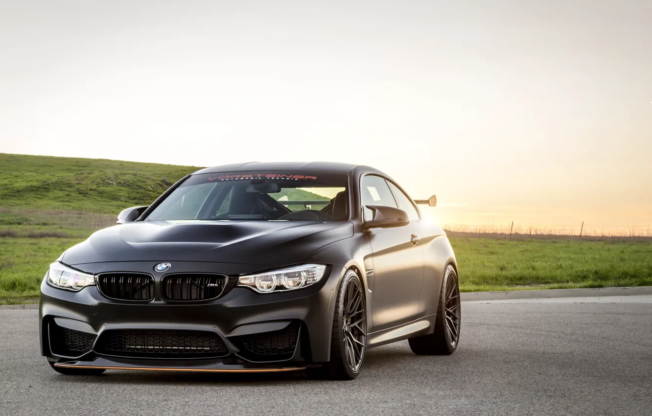 Photo wallpaper BMW, black, GTS, F83