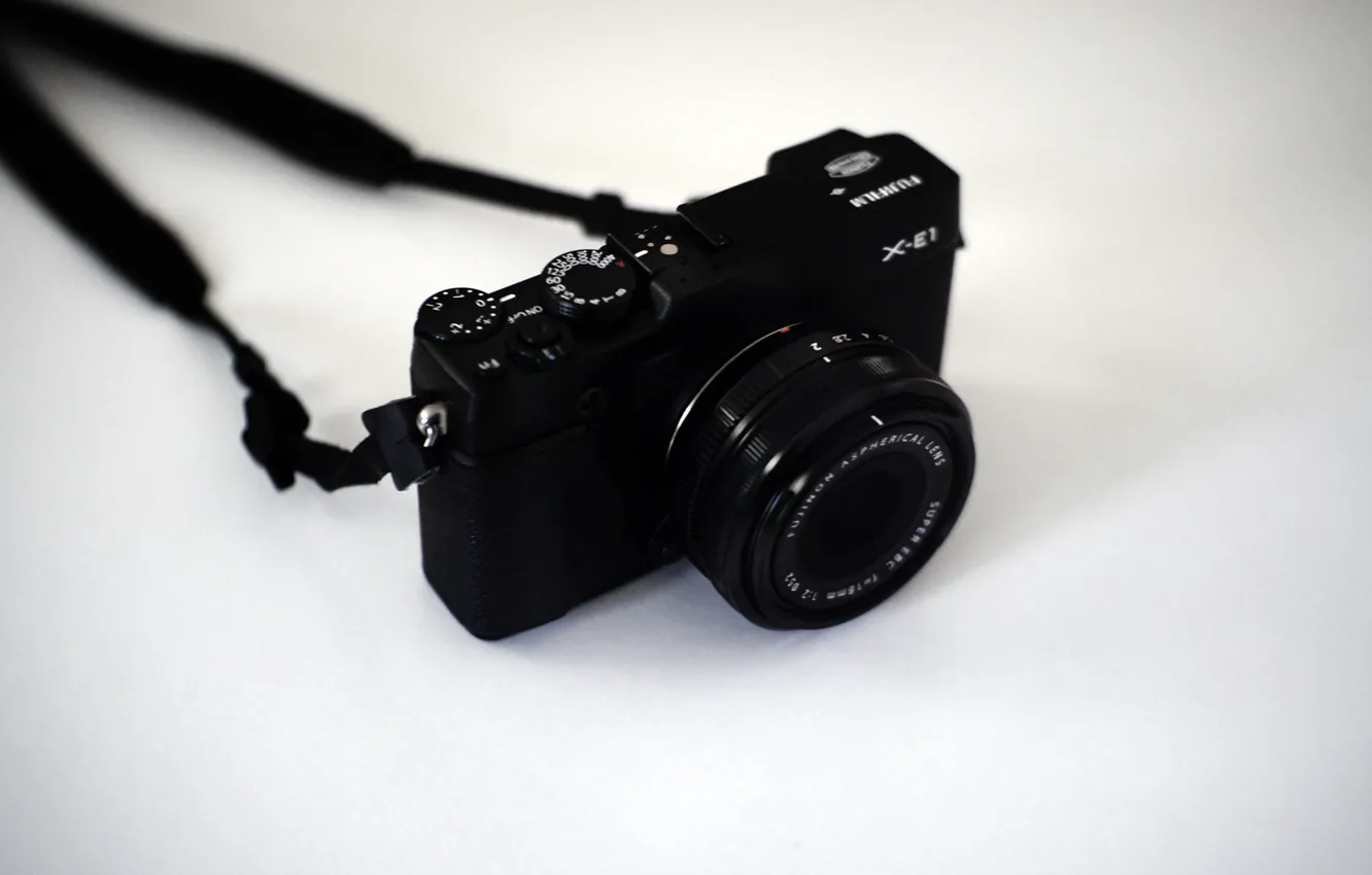 Photo wallpaper camera, lens, Fujifilm