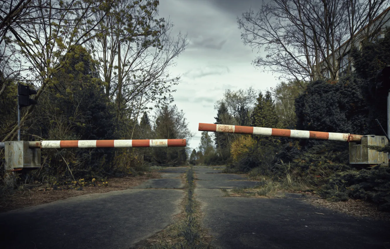 Photo wallpaper street, the city, the barrier