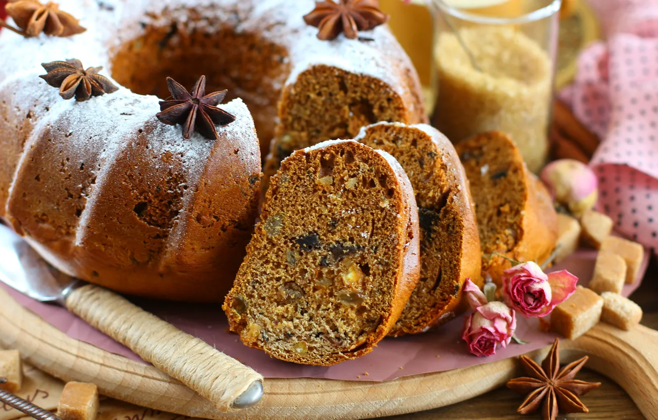 Photo wallpaper cupcakes, spices, Anis