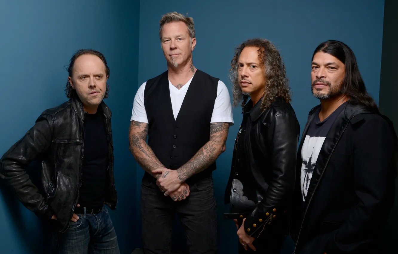 Photo wallpaper Metallica, James Hetfield, Robert Trujillo, James Hetfield, Kirk Hammett, Robert Trujillo, Kirk Hammet, Lars Ulrich