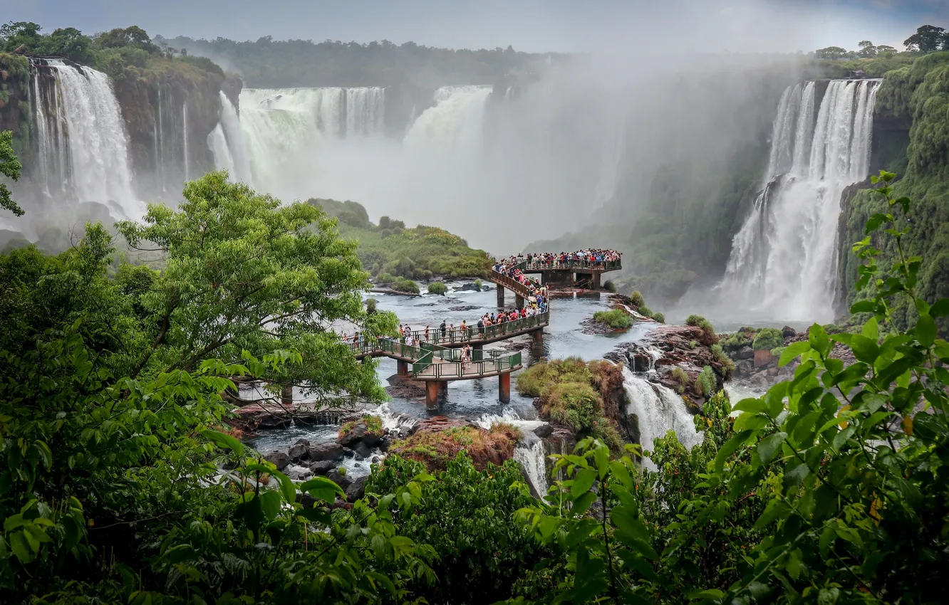 Photo wallpaper Brazil, Iguazu Falls, Nadezhda Demkina