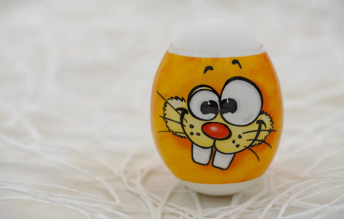 Photo wallpaper look, yellow, smile, holiday, eggs, spring, teeth, rabbit