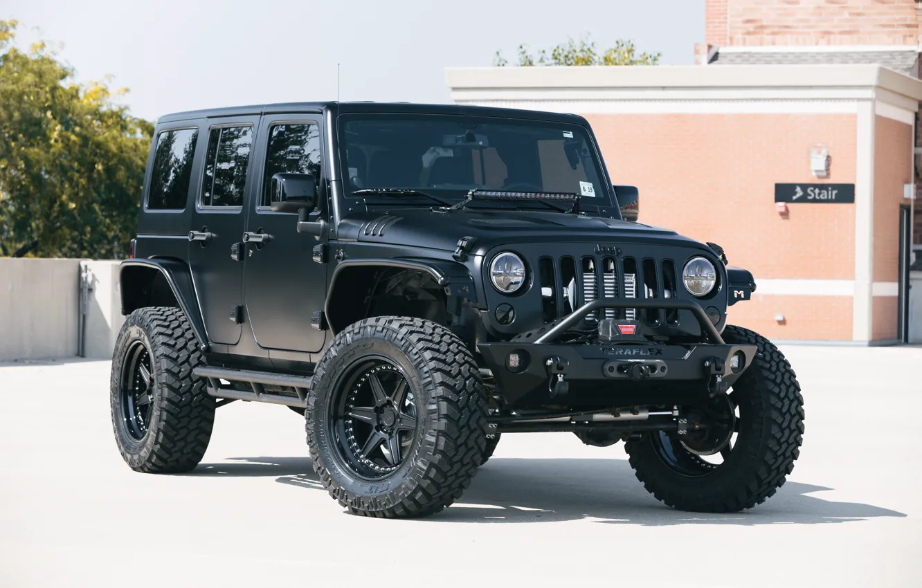 Photo wallpaper Custom, Wrangler, Jeep, Alpine, Build, Wheels, ADV1, Audio