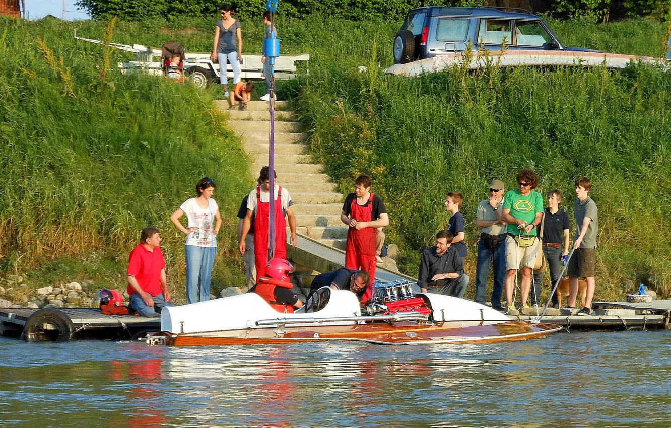 Photo wallpaper race, boat, speed